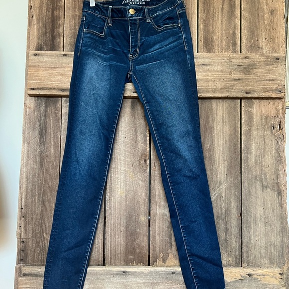 ~SOLD~American Eagle Dark Wash size 8 Long Jeans - Picture 9 of 11